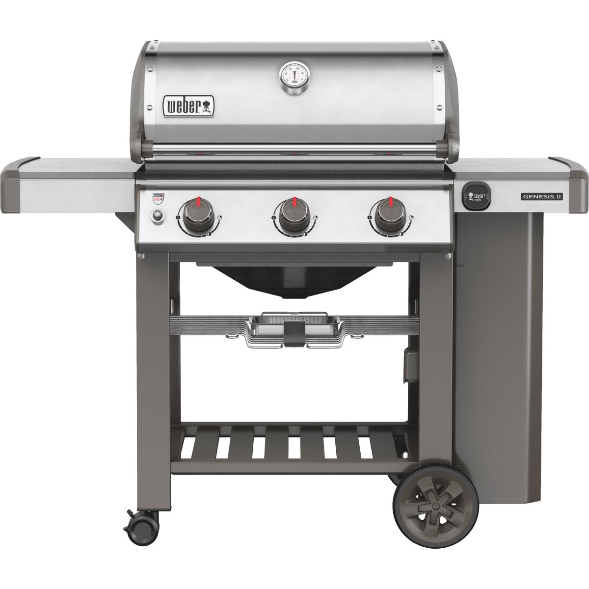 Weber Genesis II S 310 3 Burner Stainless Steel 37 500 BTU LP Gas Grill Carr Hardware